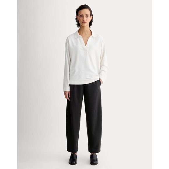 Everlane Pants - Everlane Everlane The Off-Duty Barrel Pant Black Organic Cotton Size XS NWT